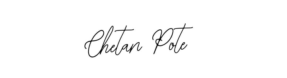 Design your own signature with our free online signature maker. With this signature software, you can create a handwritten (Bearetta-2O07w) signature for name Chetan Pote. Chetan Pote signature style 12 images and pictures png