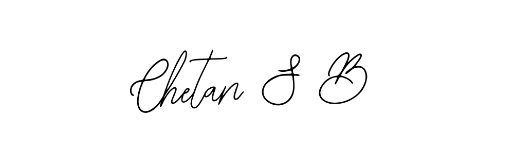 Use a signature maker to create a handwritten signature online. With this signature software, you can design (Bearetta-2O07w) your own signature for name Chetan S B. Chetan S B signature style 12 images and pictures png