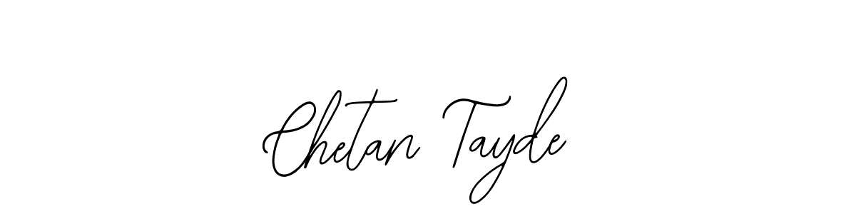 Make a beautiful signature design for name Chetan Tayde. Use this online signature maker to create a handwritten signature for free. Chetan Tayde signature style 12 images and pictures png