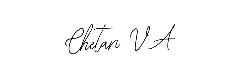 Design your own signature with our free online signature maker. With this signature software, you can create a handwritten (Bearetta-2O07w) signature for name Chetan V A. Chetan V A signature style 12 images and pictures png