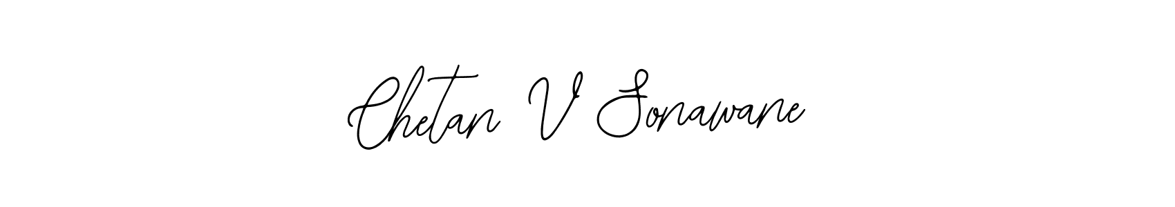 How to make Chetan V Sonawane signature? Bearetta-2O07w is a professional autograph style. Create handwritten signature for Chetan V Sonawane name. Chetan V Sonawane signature style 12 images and pictures png