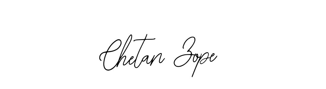 How to make Chetan Zope signature? Bearetta-2O07w is a professional autograph style. Create handwritten signature for Chetan Zope name. Chetan Zope signature style 12 images and pictures png