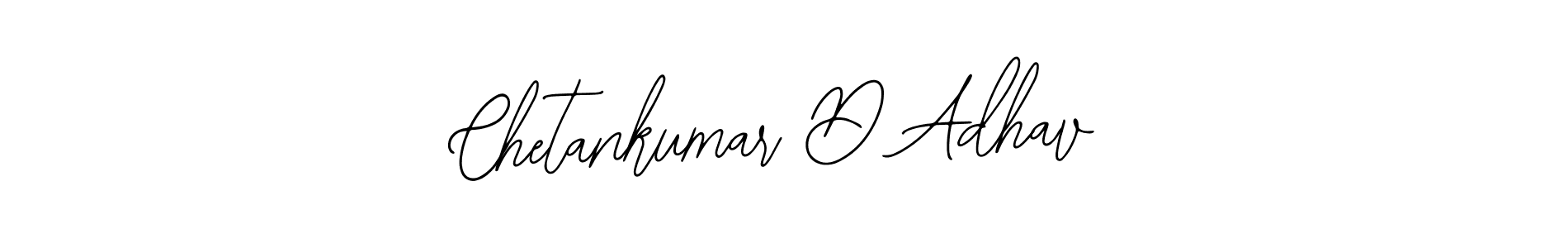 How to make Chetankumar D Adhav name signature. Use Bearetta-2O07w style for creating short signs online. This is the latest handwritten sign. Chetankumar D Adhav signature style 12 images and pictures png