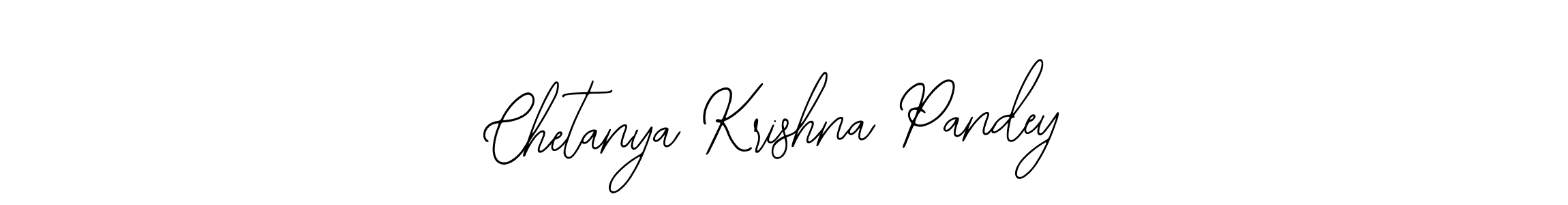 The best way (Bearetta-2O07w) to make a short signature is to pick only two or three words in your name. The name Chetanya Krishna Pandey include a total of six letters. For converting this name. Chetanya Krishna Pandey signature style 12 images and pictures png