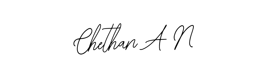 Design your own signature with our free online signature maker. With this signature software, you can create a handwritten (Bearetta-2O07w) signature for name Chethan A N. Chethan A N signature style 12 images and pictures png