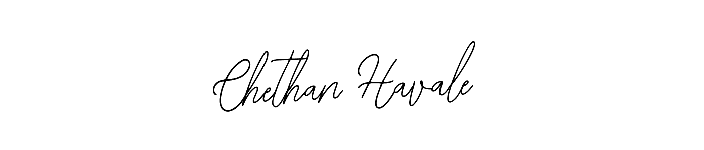 Design your own signature with our free online signature maker. With this signature software, you can create a handwritten (Bearetta-2O07w) signature for name Chethan Havale. Chethan Havale signature style 12 images and pictures png