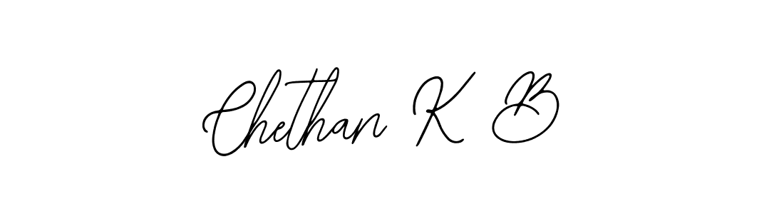 Make a beautiful signature design for name Chethan K B. With this signature (Bearetta-2O07w) style, you can create a handwritten signature for free. Chethan K B signature style 12 images and pictures png