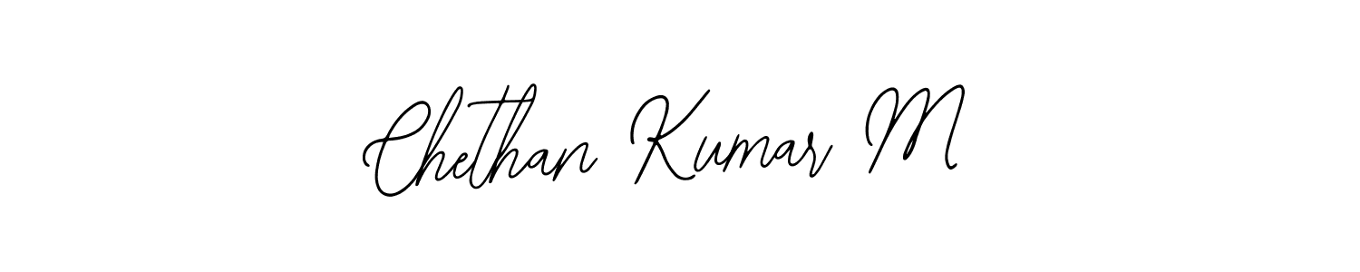 Create a beautiful signature design for name Chethan Kumar M. With this signature (Bearetta-2O07w) fonts, you can make a handwritten signature for free. Chethan Kumar M signature style 12 images and pictures png