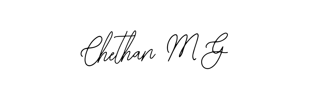 How to make Chethan M G signature? Bearetta-2O07w is a professional autograph style. Create handwritten signature for Chethan M G name. Chethan M G signature style 12 images and pictures png