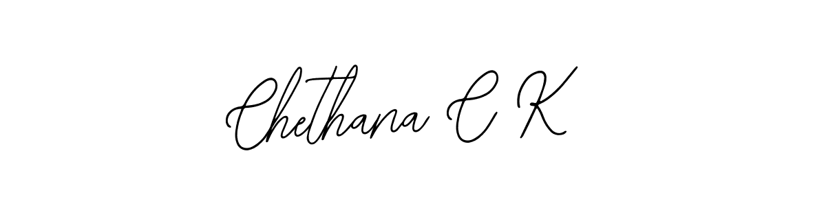 Create a beautiful signature design for name Chethana C K. With this signature (Bearetta-2O07w) fonts, you can make a handwritten signature for free. Chethana C K signature style 12 images and pictures png