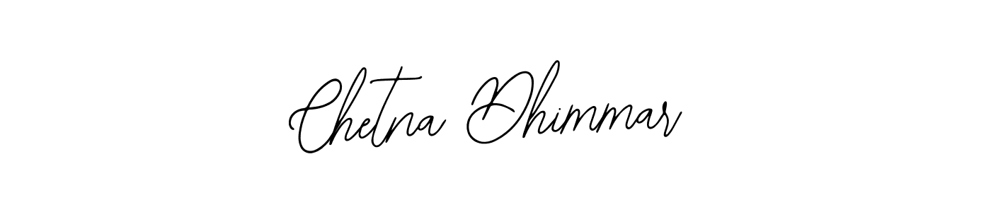 How to make Chetna Dhimmar name signature. Use Bearetta-2O07w style for creating short signs online. This is the latest handwritten sign. Chetna Dhimmar signature style 12 images and pictures png