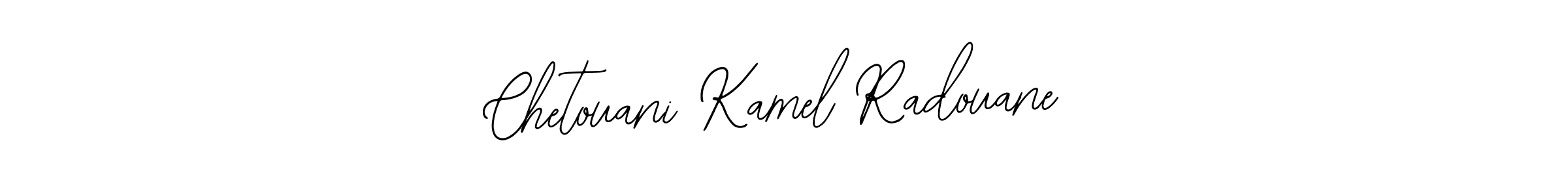 Also You can easily find your signature by using the search form. We will create Chetouani Kamel Radouane name handwritten signature images for you free of cost using Bearetta-2O07w sign style. Chetouani Kamel Radouane signature style 12 images and pictures png