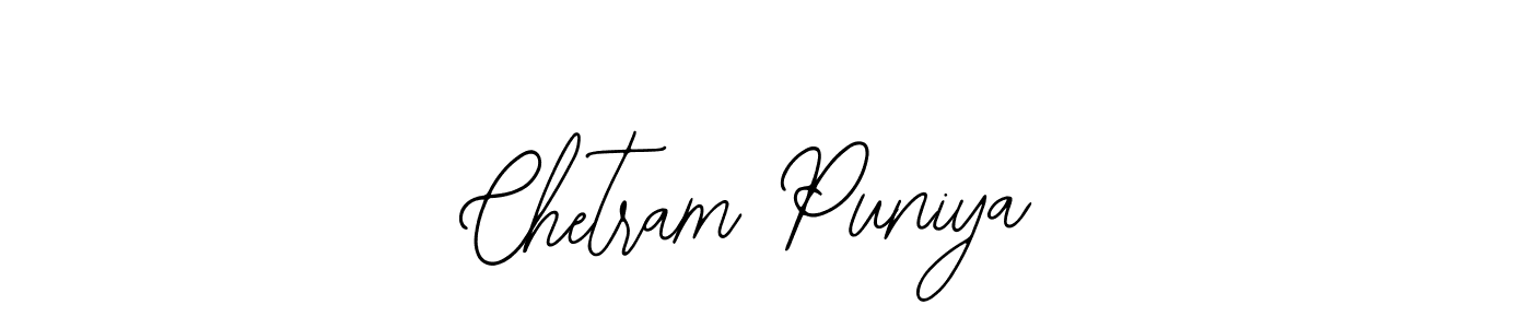 Design your own signature with our free online signature maker. With this signature software, you can create a handwritten (Bearetta-2O07w) signature for name Chetram Puniya. Chetram Puniya signature style 12 images and pictures png