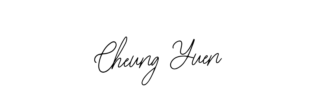 Use a signature maker to create a handwritten signature online. With this signature software, you can design (Bearetta-2O07w) your own signature for name Cheung Yuen. Cheung Yuen signature style 12 images and pictures png