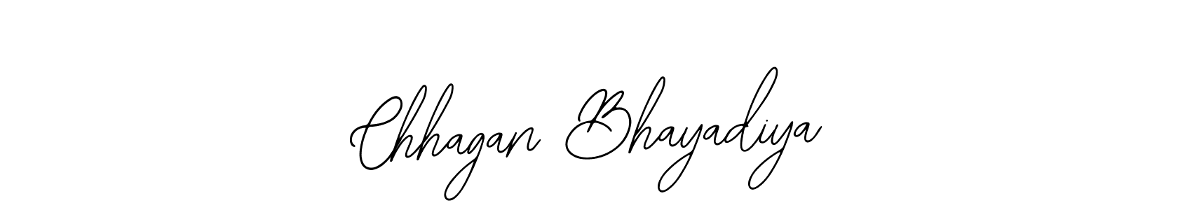 Use a signature maker to create a handwritten signature online. With this signature software, you can design (Bearetta-2O07w) your own signature for name Chhagan Bhayadiya. Chhagan Bhayadiya signature style 12 images and pictures png