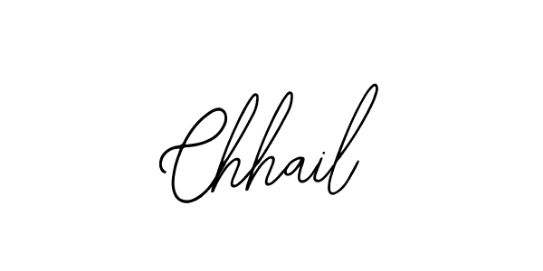 You should practise on your own different ways (Bearetta-2O07w) to write your name (Chhail) in signature. don't let someone else do it for you. Chhail signature style 12 images and pictures png