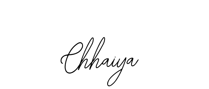 Design your own signature with our free online signature maker. With this signature software, you can create a handwritten (Bearetta-2O07w) signature for name Chhaiya. Chhaiya signature style 12 images and pictures png
