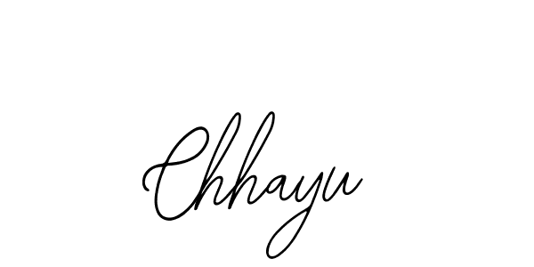 Use a signature maker to create a handwritten signature online. With this signature software, you can design (Bearetta-2O07w) your own signature for name Chhayu. Chhayu signature style 12 images and pictures png