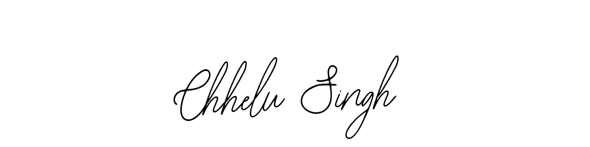 How to make Chhelu Singh name signature. Use Bearetta-2O07w style for creating short signs online. This is the latest handwritten sign. Chhelu Singh signature style 12 images and pictures png