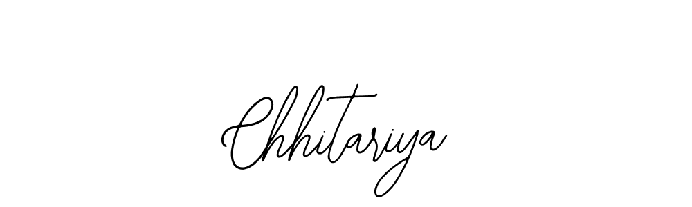 Use a signature maker to create a handwritten signature online. With this signature software, you can design (Bearetta-2O07w) your own signature for name Chhitariya. Chhitariya signature style 12 images and pictures png