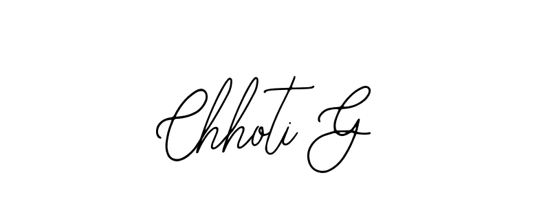 It looks lik you need a new signature style for name Chhoti G. Design unique handwritten (Bearetta-2O07w) signature with our free signature maker in just a few clicks. Chhoti G signature style 12 images and pictures png