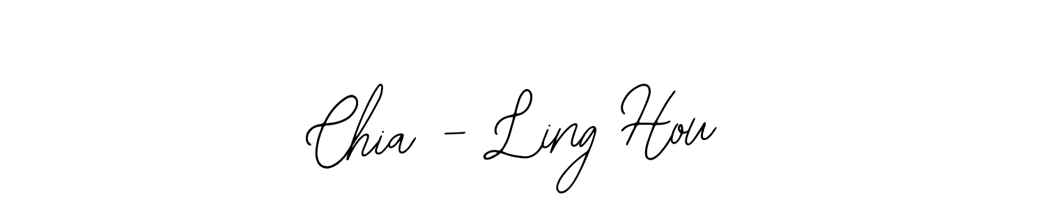 You should practise on your own different ways (Bearetta-2O07w) to write your name (Chia - Ling Hou) in signature. don't let someone else do it for you. Chia - Ling Hou signature style 12 images and pictures png