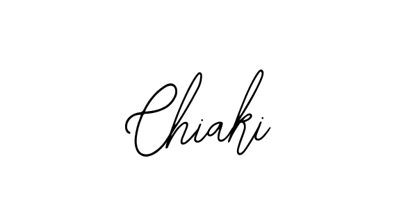 Design your own signature with our free online signature maker. With this signature software, you can create a handwritten (Bearetta-2O07w) signature for name Chiaki. Chiaki signature style 12 images and pictures png