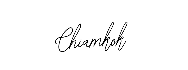 Make a beautiful signature design for name Chiamkok. With this signature (Bearetta-2O07w) style, you can create a handwritten signature for free. Chiamkok signature style 12 images and pictures png