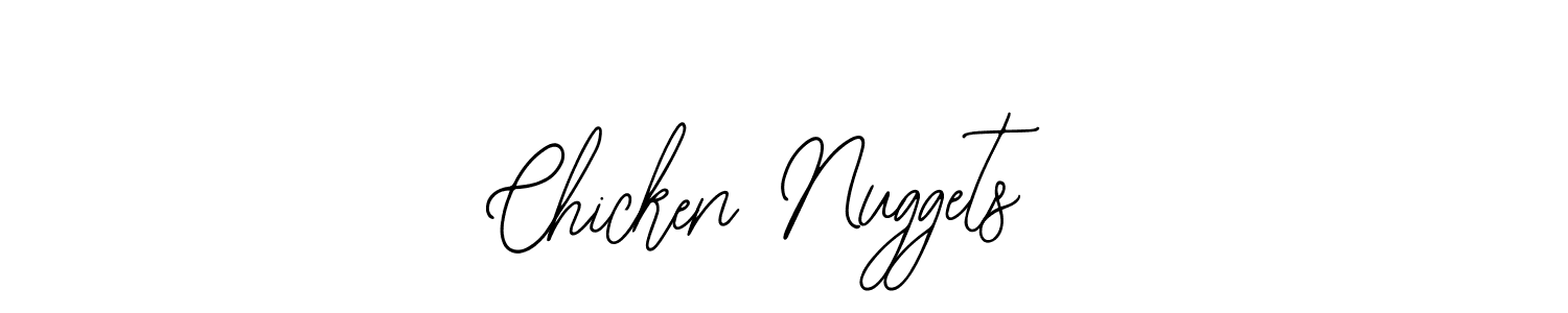 The best way (Bearetta-2O07w) to make a short signature is to pick only two or three words in your name. The name Chicken Nuggets include a total of six letters. For converting this name. Chicken Nuggets signature style 12 images and pictures png