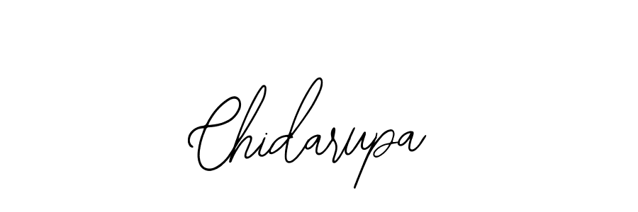 How to make Chidarupa name signature. Use Bearetta-2O07w style for creating short signs online. This is the latest handwritten sign. Chidarupa signature style 12 images and pictures png