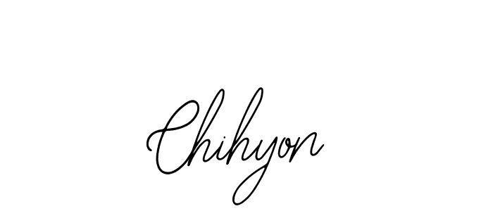 if you are searching for the best signature style for your name Chihyon. so please give up your signature search. here we have designed multiple signature styles  using Bearetta-2O07w. Chihyon signature style 12 images and pictures png