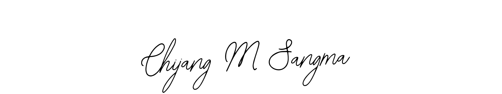 You should practise on your own different ways (Bearetta-2O07w) to write your name (Chijang M Sangma) in signature. don't let someone else do it for you. Chijang M Sangma signature style 12 images and pictures png