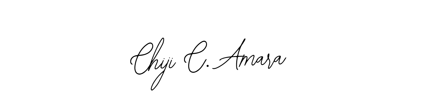 How to make Chiji C. Amara name signature. Use Bearetta-2O07w style for creating short signs online. This is the latest handwritten sign. Chiji C. Amara signature style 12 images and pictures png