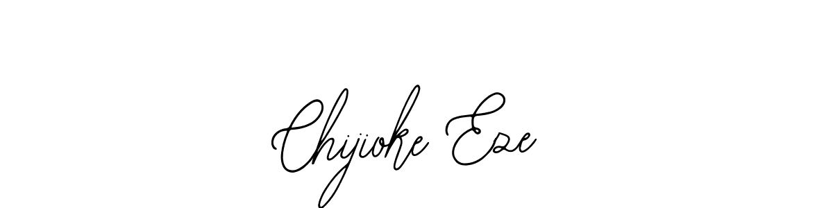 How to make Chijioke Eze name signature. Use Bearetta-2O07w style for creating short signs online. This is the latest handwritten sign. Chijioke Eze signature style 12 images and pictures png