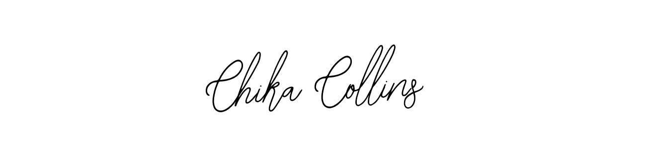 Also You can easily find your signature by using the search form. We will create Chika Collins name handwritten signature images for you free of cost using Bearetta-2O07w sign style. Chika Collins signature style 12 images and pictures png