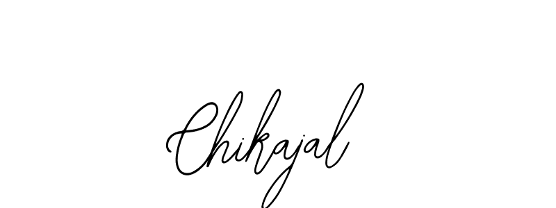 How to make Chikajal name signature. Use Bearetta-2O07w style for creating short signs online. This is the latest handwritten sign. Chikajal signature style 12 images and pictures png