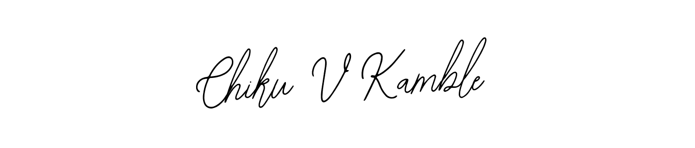 Create a beautiful signature design for name Chiku V Kamble. With this signature (Bearetta-2O07w) fonts, you can make a handwritten signature for free. Chiku V Kamble signature style 12 images and pictures png