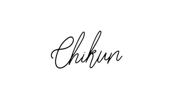 You should practise on your own different ways (Bearetta-2O07w) to write your name (Chikun) in signature. don't let someone else do it for you. Chikun signature style 12 images and pictures png