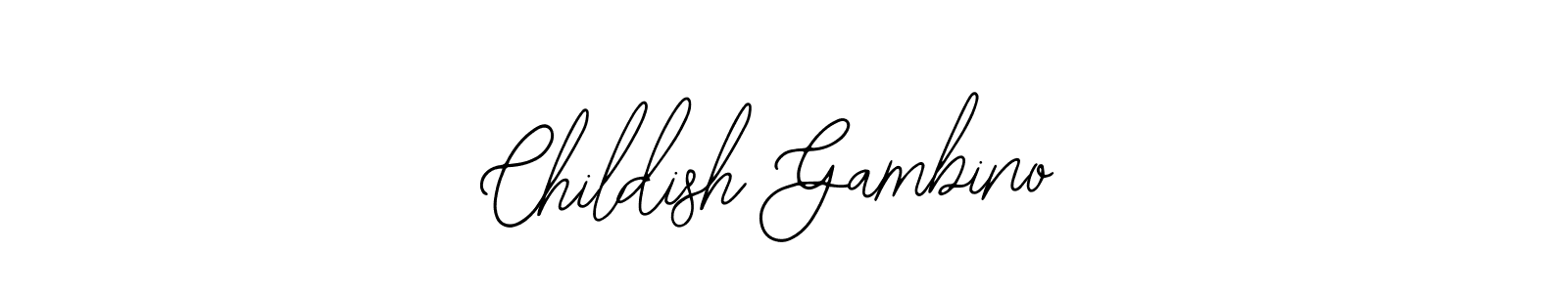 You should practise on your own different ways (Bearetta-2O07w) to write your name (Childish Gambino) in signature. don't let someone else do it for you. Childish Gambino signature style 12 images and pictures png
