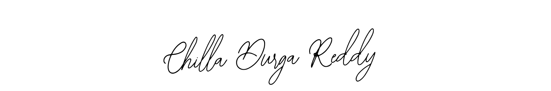 Also You can easily find your signature by using the search form. We will create Chilla Durga Reddy name handwritten signature images for you free of cost using Bearetta-2O07w sign style. Chilla Durga Reddy signature style 12 images and pictures png