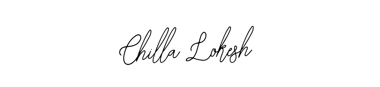 Also we have Chilla Lokesh name is the best signature style. Create professional handwritten signature collection using Bearetta-2O07w autograph style. Chilla Lokesh signature style 12 images and pictures png