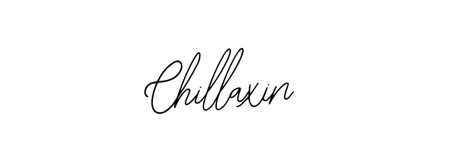 Use a signature maker to create a handwritten signature online. With this signature software, you can design (Bearetta-2O07w) your own signature for name Chillaxin. Chillaxin signature style 12 images and pictures png