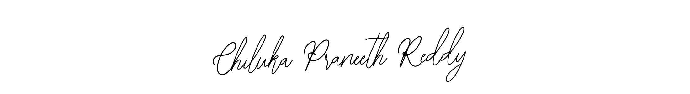 Also we have Chiluka Praneeth Reddy name is the best signature style. Create professional handwritten signature collection using Bearetta-2O07w autograph style. Chiluka Praneeth Reddy signature style 12 images and pictures png