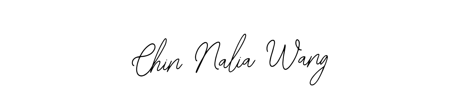 You should practise on your own different ways (Bearetta-2O07w) to write your name (Chin Nalia Wang) in signature. don't let someone else do it for you. Chin Nalia Wang signature style 12 images and pictures png