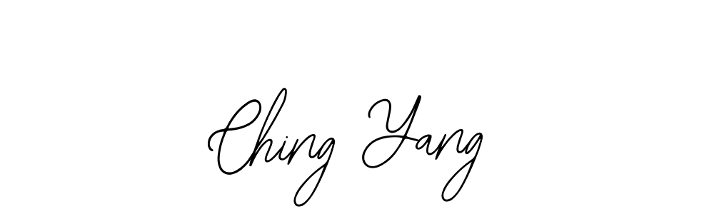 Design your own signature with our free online signature maker. With this signature software, you can create a handwritten (Bearetta-2O07w) signature for name Ching Yang. Ching Yang signature style 12 images and pictures png