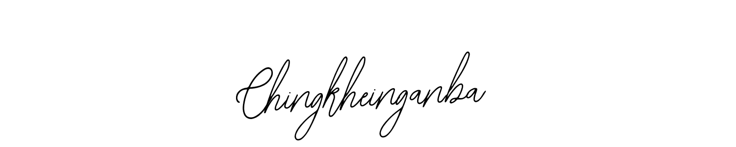 The best way (Bearetta-2O07w) to make a short signature is to pick only two or three words in your name. The name Chingkheinganba include a total of six letters. For converting this name. Chingkheinganba signature style 12 images and pictures png