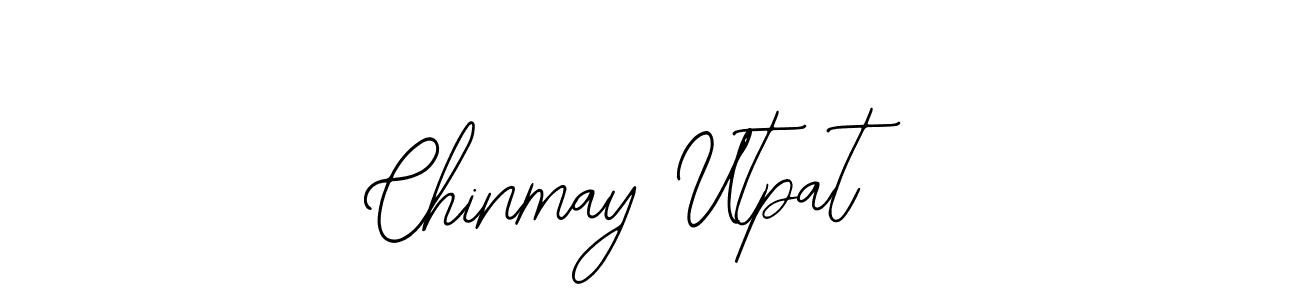 You should practise on your own different ways (Bearetta-2O07w) to write your name (Chinmay Utpat) in signature. don't let someone else do it for you. Chinmay Utpat signature style 12 images and pictures png