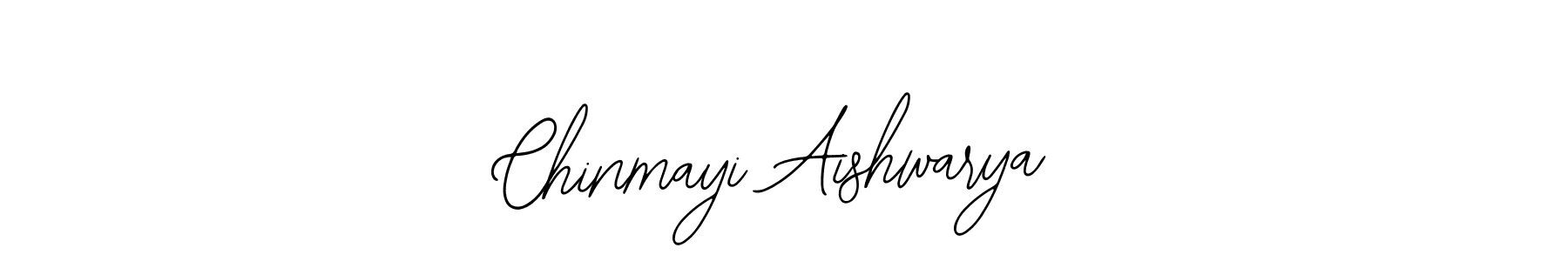 You should practise on your own different ways (Bearetta-2O07w) to write your name (Chinmayi Aishwarya) in signature. don't let someone else do it for you. Chinmayi Aishwarya signature style 12 images and pictures png