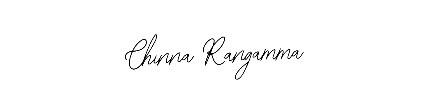 How to make Chinna Rangamma signature? Bearetta-2O07w is a professional autograph style. Create handwritten signature for Chinna Rangamma name. Chinna Rangamma signature style 12 images and pictures png
