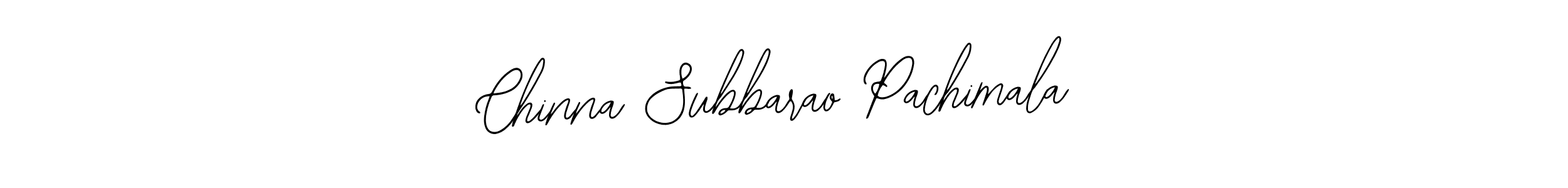 How to make Chinna Subbarao Pachimala signature? Bearetta-2O07w is a professional autograph style. Create handwritten signature for Chinna Subbarao Pachimala name. Chinna Subbarao Pachimala signature style 12 images and pictures png